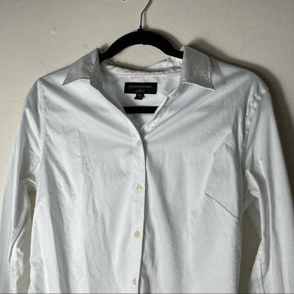 Banana Republic Tailored Non-Iron White Shirt - Picture 8 of 9